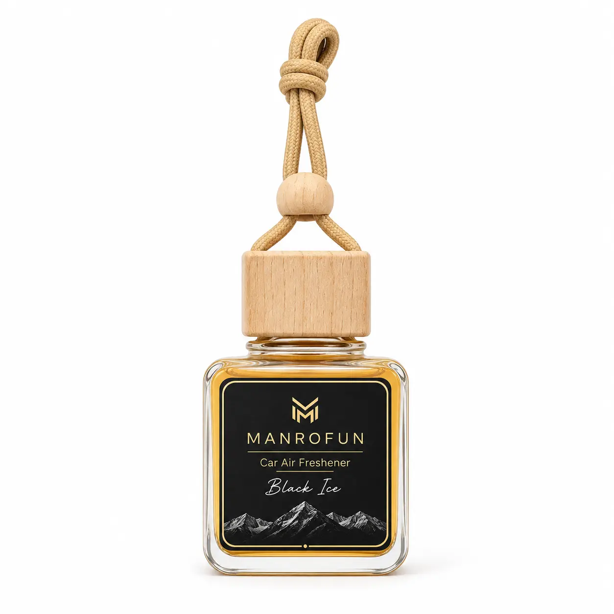 Square Glass Car Perfume Bottle Set for Private Label Auto Fragrance Lines 1
