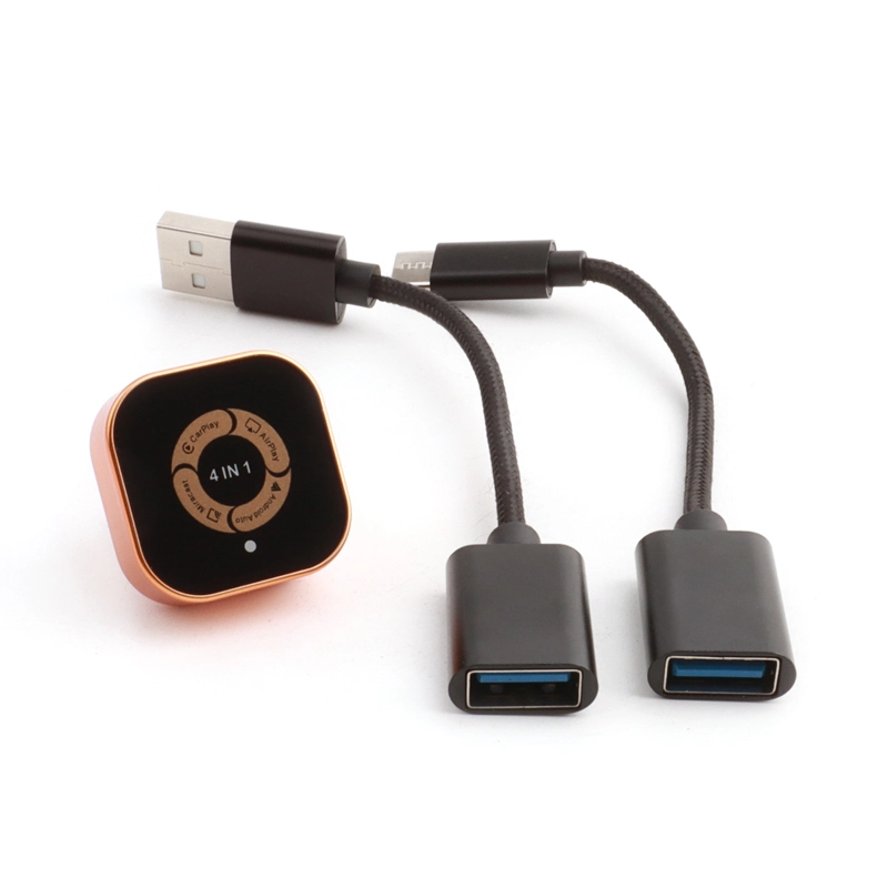 4 in 1 Wireless Car Play Adapter for Wireless CarPlay or Android Auto Mirror Connection 1