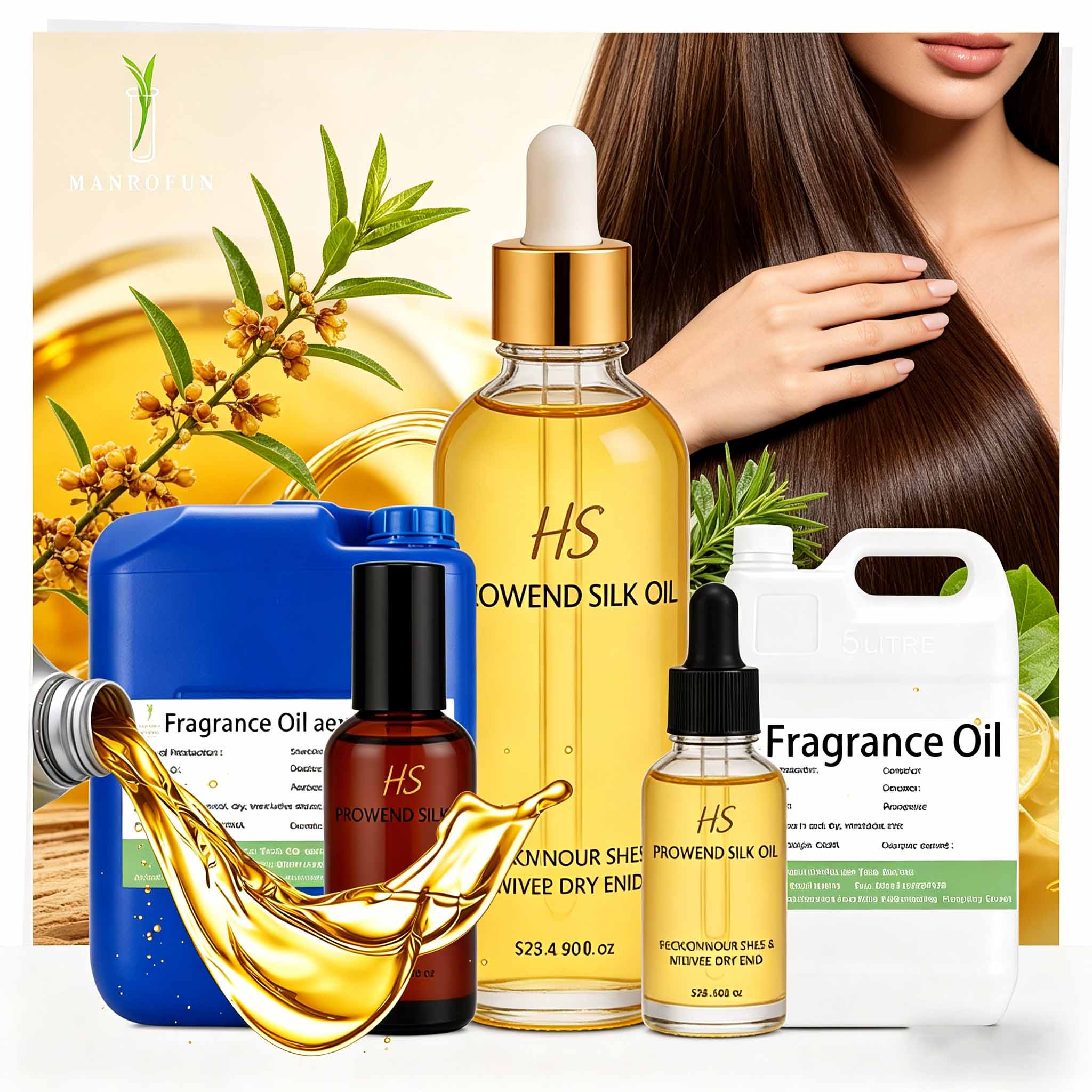 Custom High Concentrate Gentle Daily Hair Care Aroma Oil 1