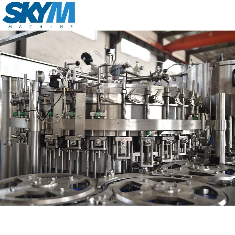 Ligne de production automatique de fabrication, remplissage et conditionnement de boissons gazeuses / Mélange et embouteillage de boissons gazeuses au CO2 1