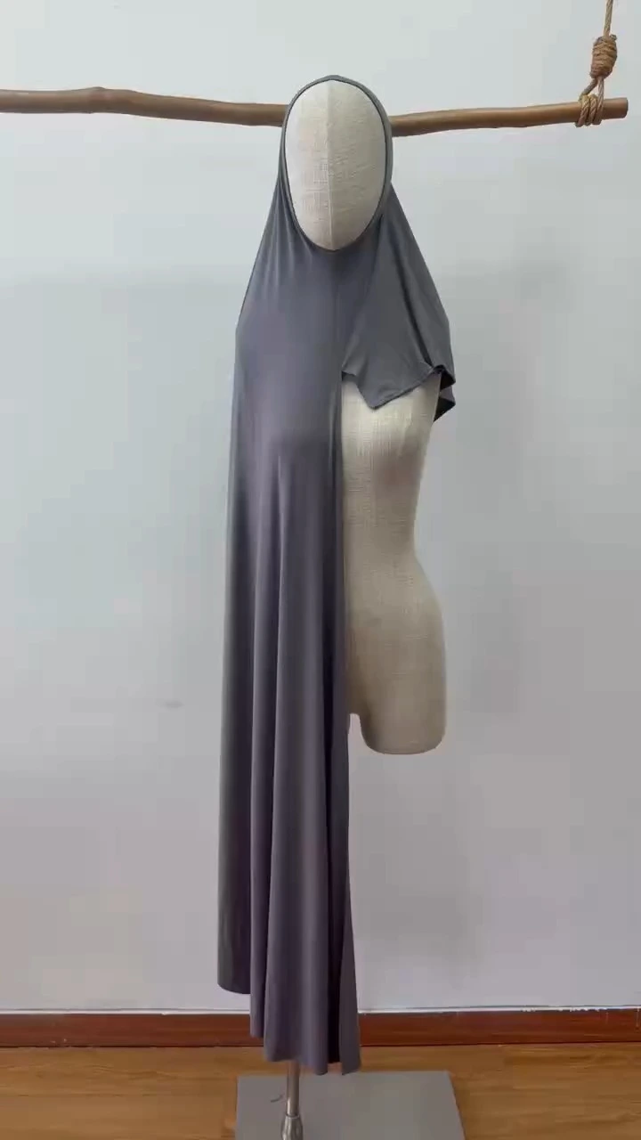 Custom Premium Cotton Jersey One Loop Ready Wear Instant Hijab Shawl Stretchy Breathable Ramadan Eid Hijab 1