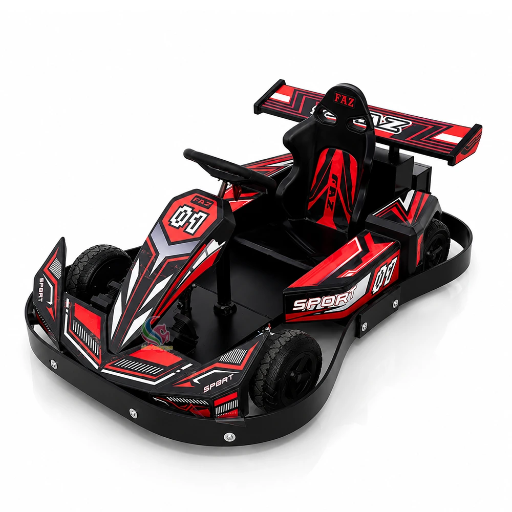 350W Elektrikli Go Kart, Çocuklar İçin Akülü Yarış Arabası, Alışveriş Merkezi, Oyun Salonu, Eğlence Parkı İçin 1