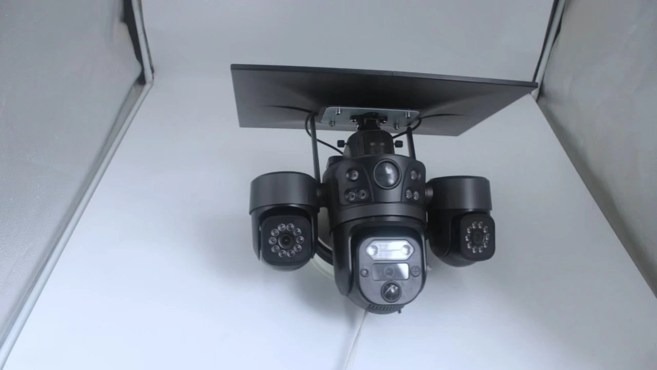 VESAFE 3レンズ3スクリーンAOV 4Gワイヤレス屋外ソーラーカメラ 1