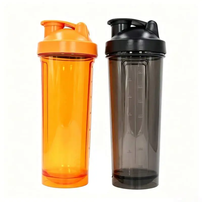 Garrafas de shaker de proteína de 700ml (950ml cheias) para atacado | Personalização OEM/ODM com esfera de mistura metálica 1