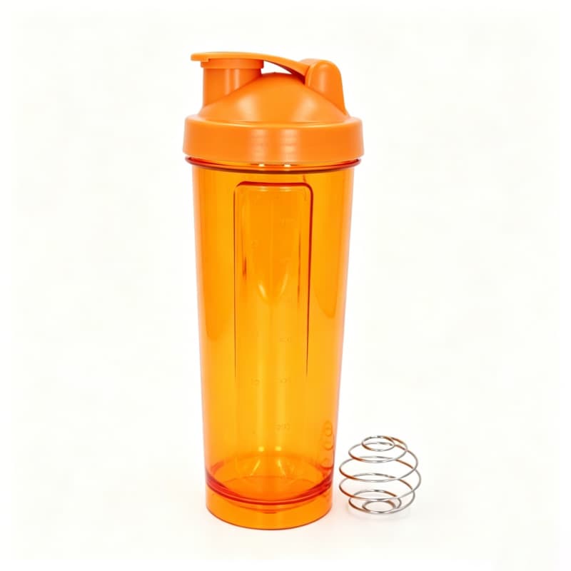 Bottiglie shaker per proteine ​​da 700 ml (950 ml a pieno carico) all'ingrosso | Personalizzazione OEM/ODM con sfera di miscelazione in metallo 2