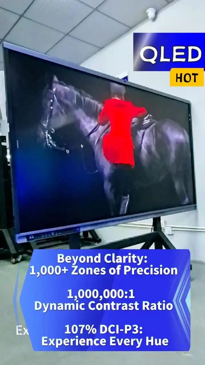 86 Inch QLED Interactive Flat Panel Display 4K UHD Smart Board with 50MP AI Camera Android for Education Meeting 1