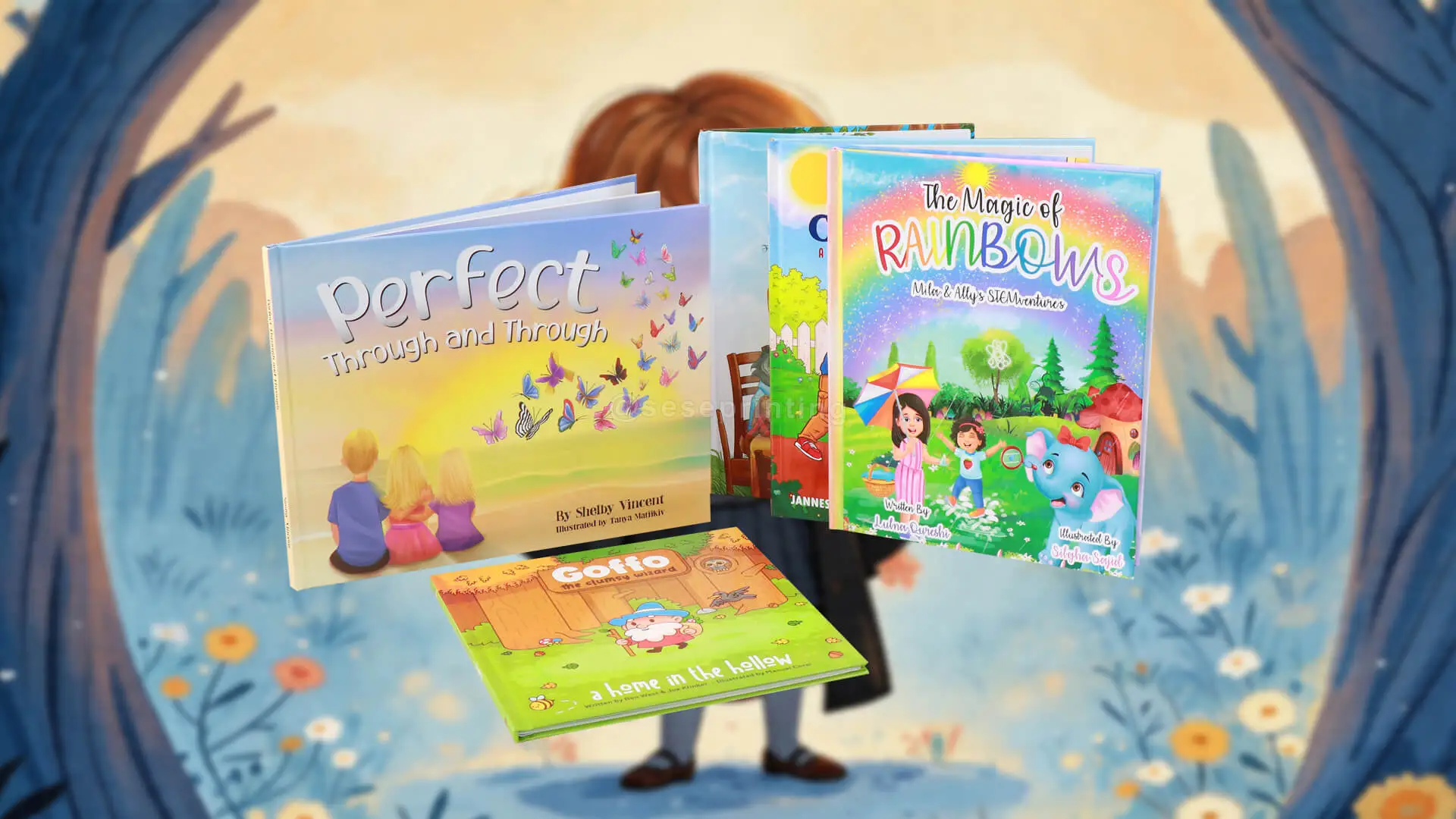 Série de livros infantis de capa dura de alta qualidade com impressão personalizada. Livros ilustrados infantis. 1