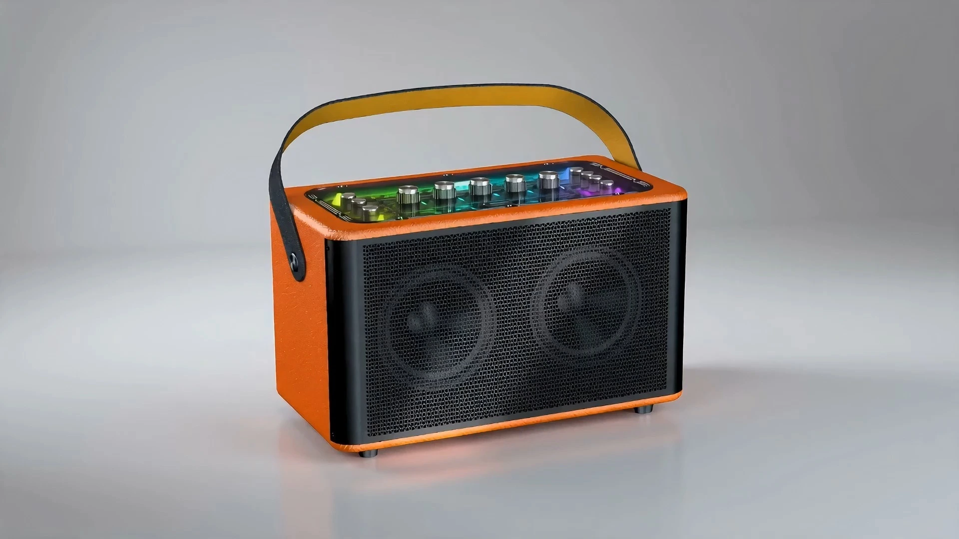 50W Portable Mini Bluetooth Karaoke Speaker with Dual 4 Speakers and Light | Deluxe AV AP-Z99 1