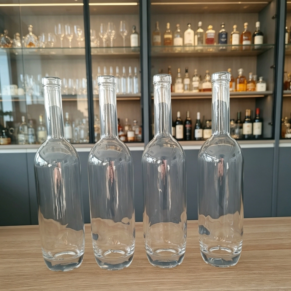 Botol Kaca Bening 750ml - Leher Panjang 1