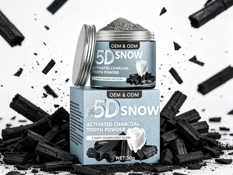 5D Activated Charcoal Teeth Whitening Powder 50g - Natural Bamboo Charcoal Tooth Powder, Deep Clean for Stains & Plaque, Removes Coffee, Tea & Tobacco Discoloration 2