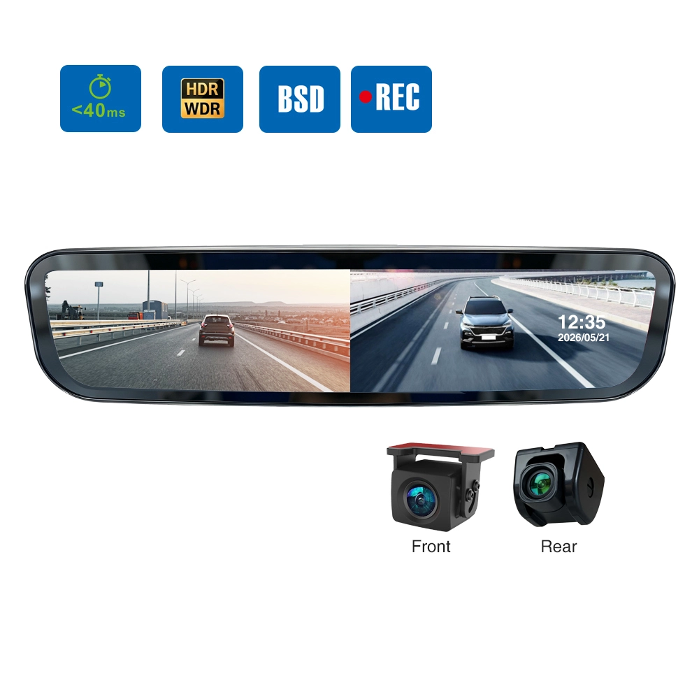 New Generation Digital Mirror with Dual HD Recording & Intelligent BSD 1