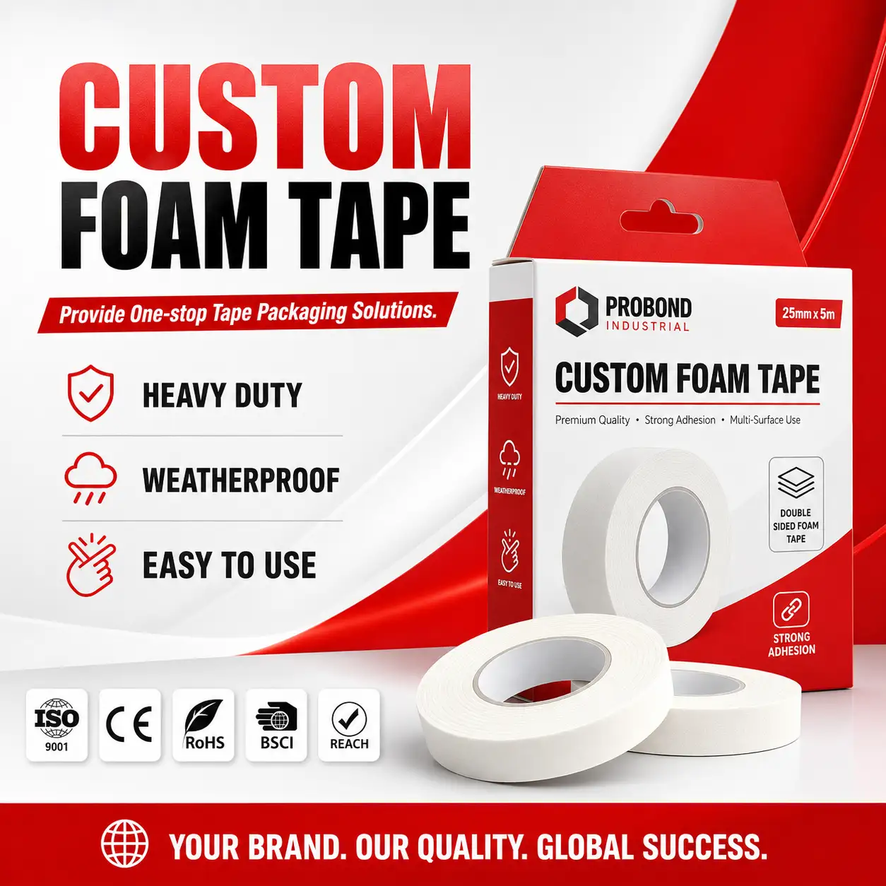 custom foam tape