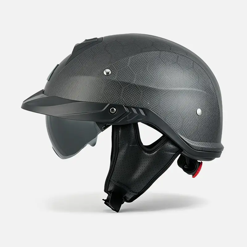 Open Face Carbon Fiber Motorcycle Helmets OF608 Customized Factory OEM for Motorcycles 1