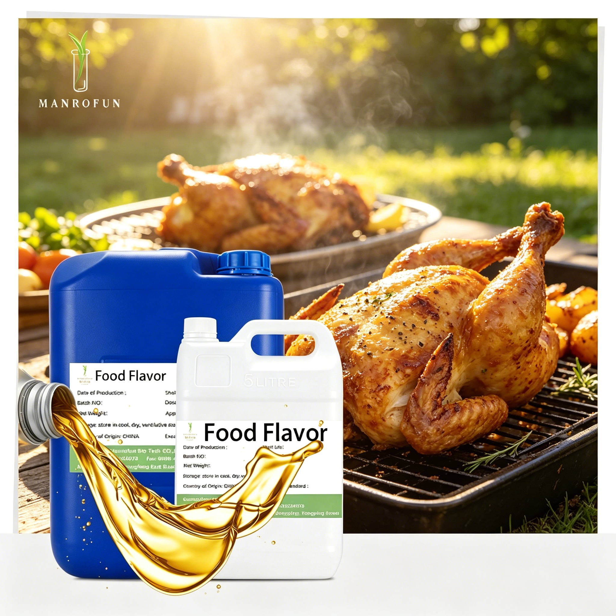 Concentré d'arôme savoureux de poulet rôti pour aliments instantanés et assaisonnements 1