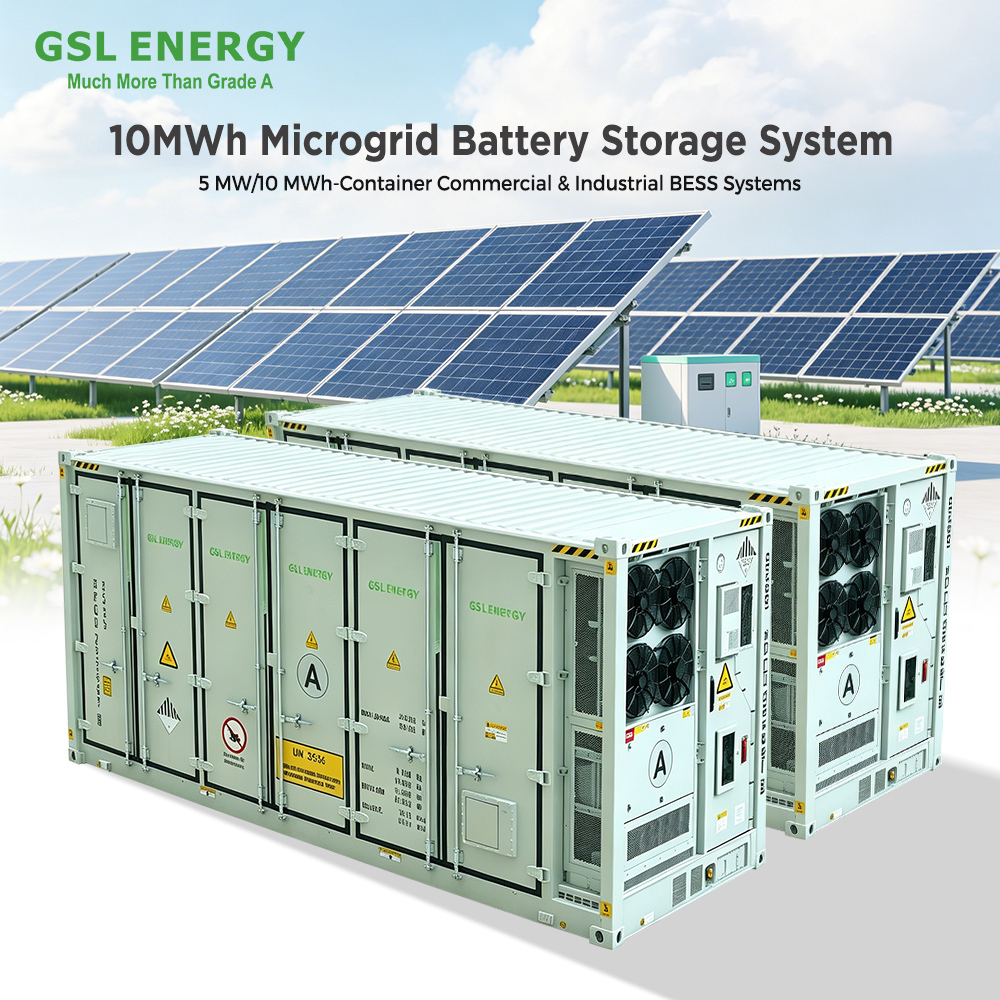 5MW/10MWh Container Microgrid Battery Storage System | GSL Energy