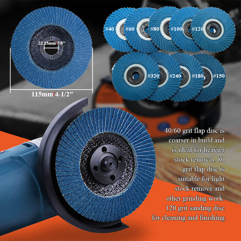 Disque à lamelles diamantées Johnson Tools 115x22,23 mm (grain 60# - 400#) 1