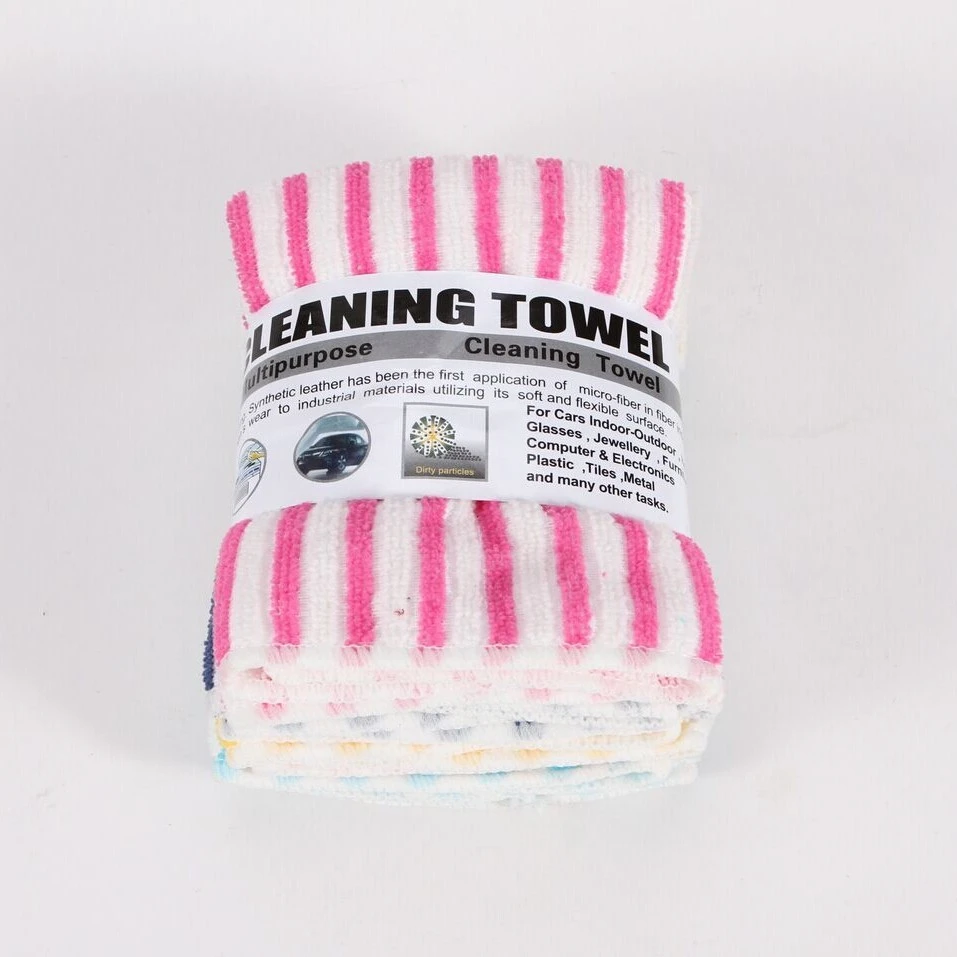 Multi-Purpose Striped Microfiber Dish Cloth 1