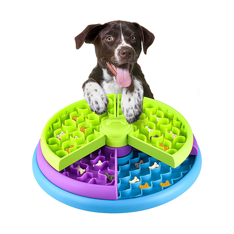 ROADREIGN - 3-laags draaiend puzzelspeelgoed voor huisdieren - Interactieve slow feeder voor mentale stimulatie en verrijking 1