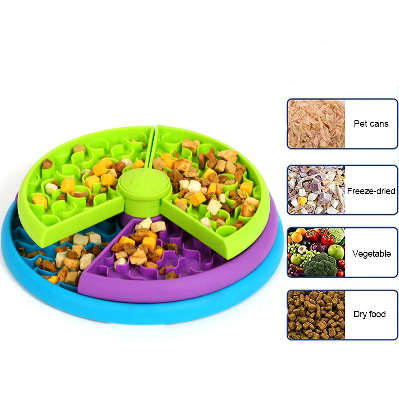 ROADREIGN - 3-laags draaiend puzzelspeelgoed voor huisdieren - Interactieve slow feeder voor mentale stimulatie en verrijking 3