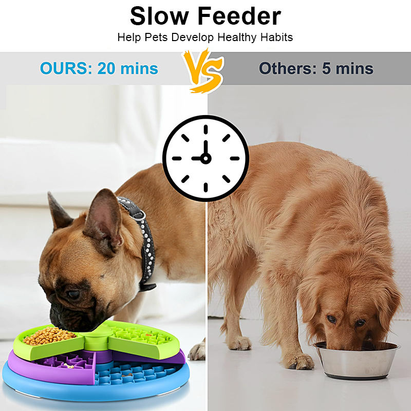 ROADREIGN - 3-laags draaiend puzzelspeelgoed voor huisdieren - Interactieve slow feeder voor mentale stimulatie en verrijking 4