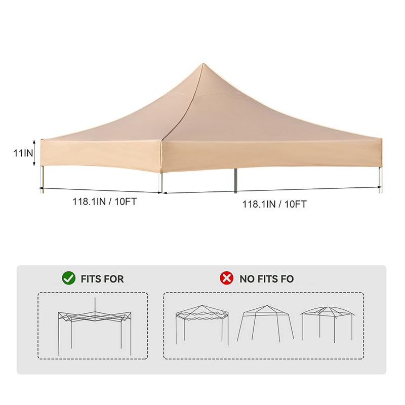High-strength 300D Polyester Fabric Pop-up Canopy Tent 4