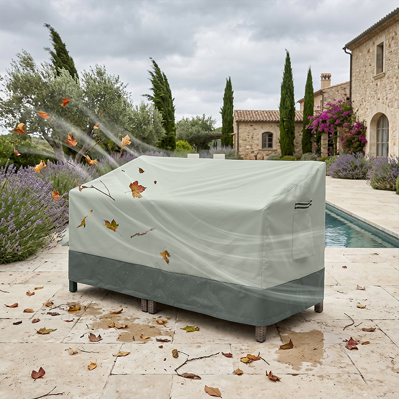 Waterproof and Durable Outdoor Double Patio Sofa Cover 5
