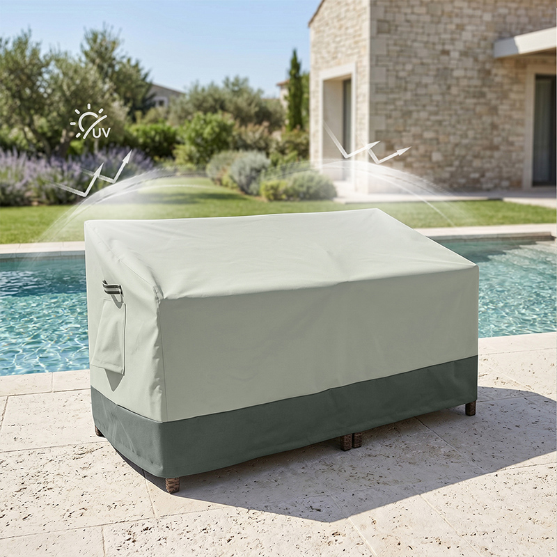 Waterproof and Durable Outdoor Double Patio Sofa Cover 3