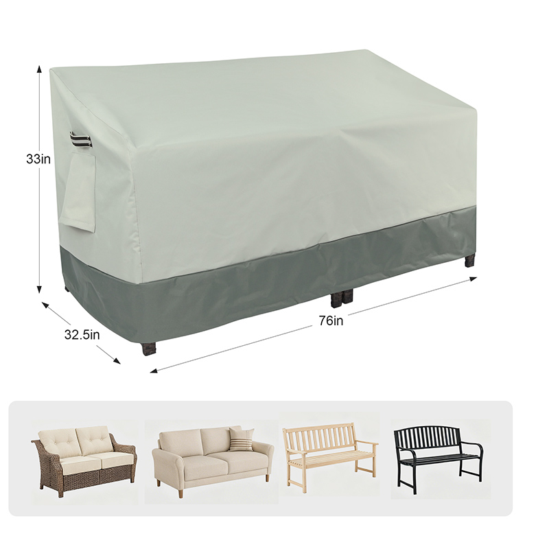 Waterproof and Durable Outdoor Double Patio Sofa Cover 2