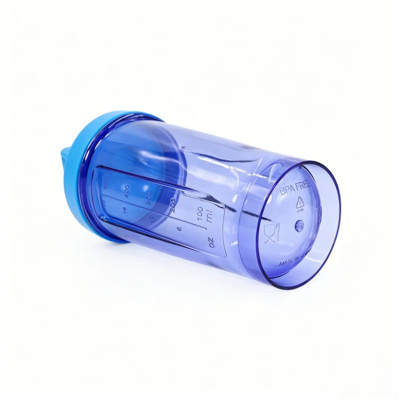 Novo design de coqueteleira de proteína de 500ml em plástico com esfera misturadora de aço inoxidável para misturar proteína em pó em atividades esportivas e fitness. 9