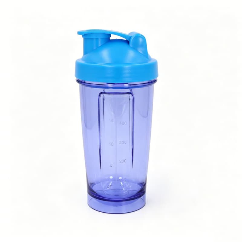Novo design de coqueteleira de proteína de 500ml em plástico com esfera misturadora de aço inoxidável para misturar proteína em pó em atividades esportivas e fitness. 10