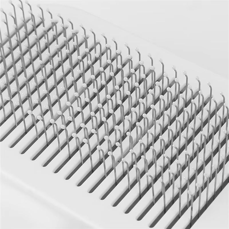 ROADREIGN - Peigne de démêlage professionnel - Brosse en acier inoxydable de qualité salon pour une maison sans poils 5