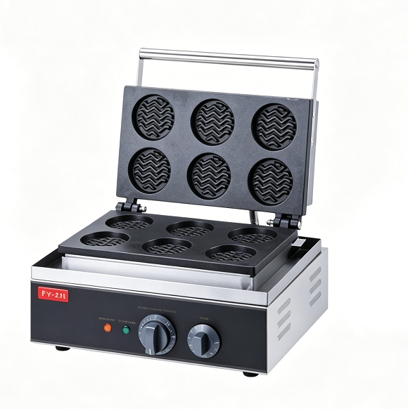 Gaufrier professionnel Kaesid - Gaufrier robuste en acier inoxydable pour cafés et boulangeries 3