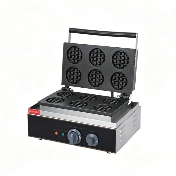 Gaufrier professionnel Kaesid - Gaufrier robuste en acier inoxydable pour cafés et boulangeries 4