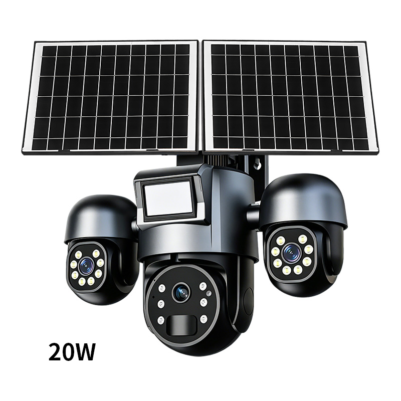 VESAFE Solar Camara Ubox Three Lenses 9MP IP PIR PTZ 7