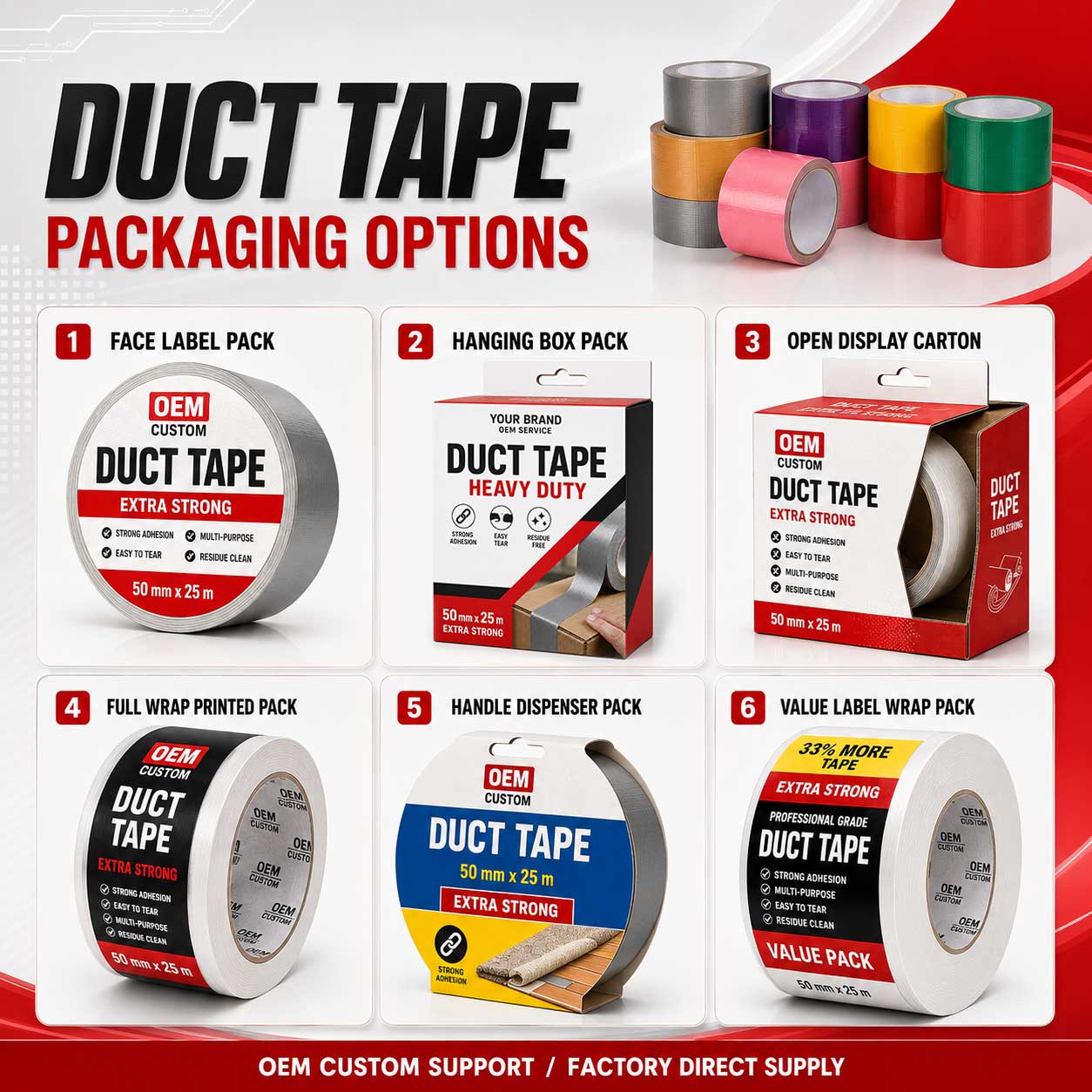 duct tape custom packaging