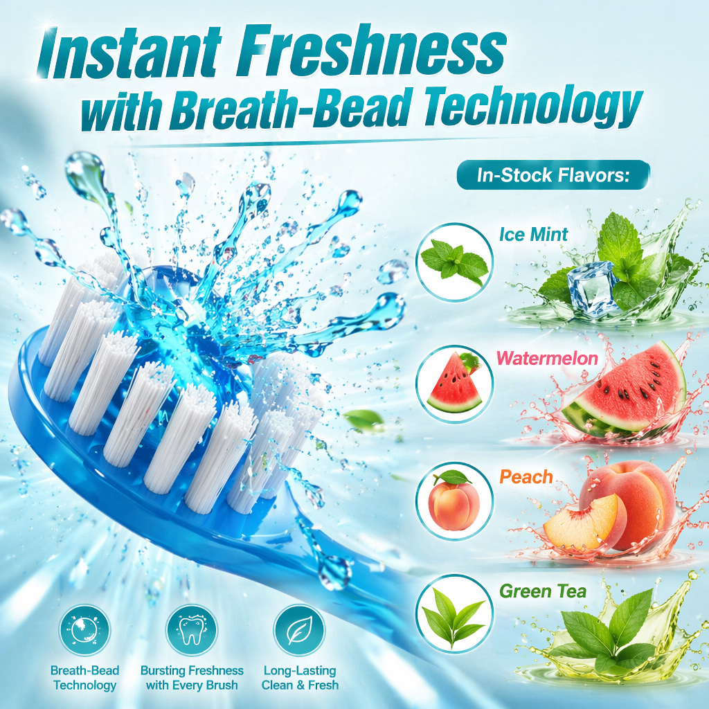 Four-in-one toothbrush with dental floss 1