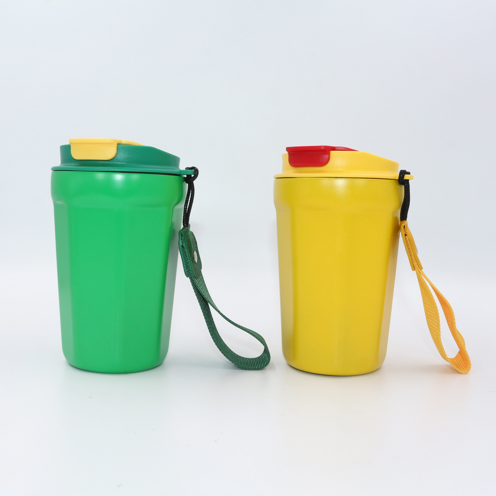 Tazza da viaggio KingLine da 380 ml a doppia parete in acciaio inox 304 | Bicchiere termico portatile a prova di perdite con cordino per uso esterno e quotidiano 1