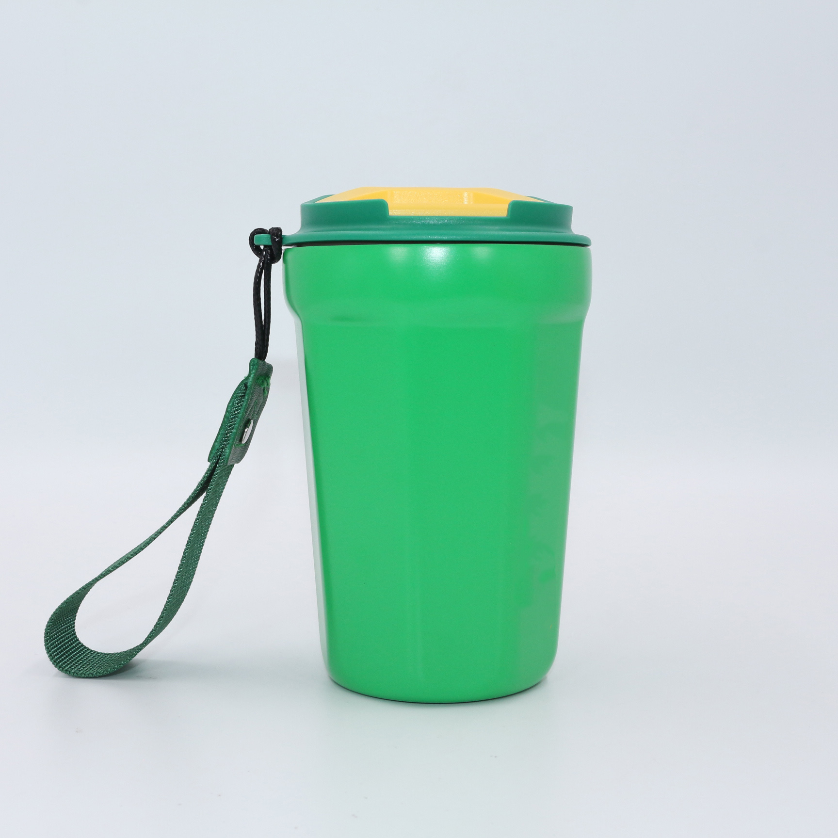Tazza da viaggio KingLine da 380 ml a doppia parete in acciaio inox 304 | Bicchiere termico portatile a prova di perdite con cordino per uso esterno e quotidiano 2
