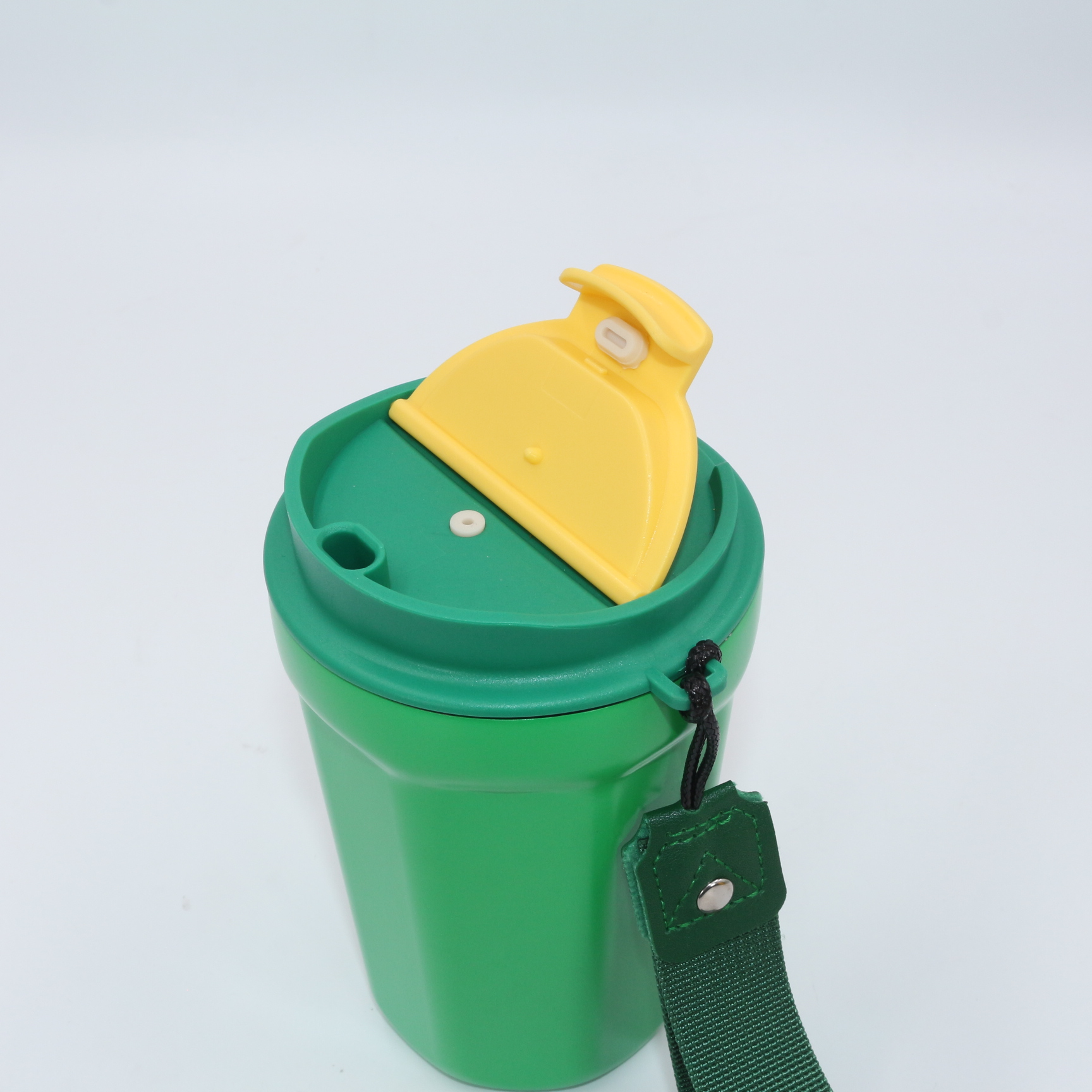 Tazza da viaggio KingLine da 380 ml a doppia parete in acciaio inox 304 | Bicchiere termico portatile a prova di perdite con cordino per uso esterno e quotidiano 6