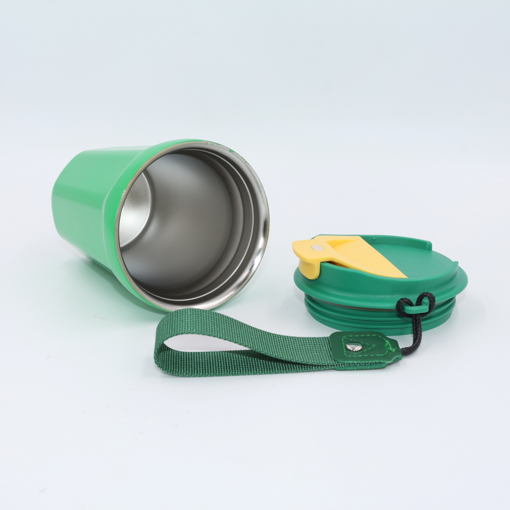 Tazza da viaggio KingLine da 380 ml a doppia parete in acciaio inox 304 | Bicchiere termico portatile a prova di perdite con cordino per uso esterno e quotidiano 9