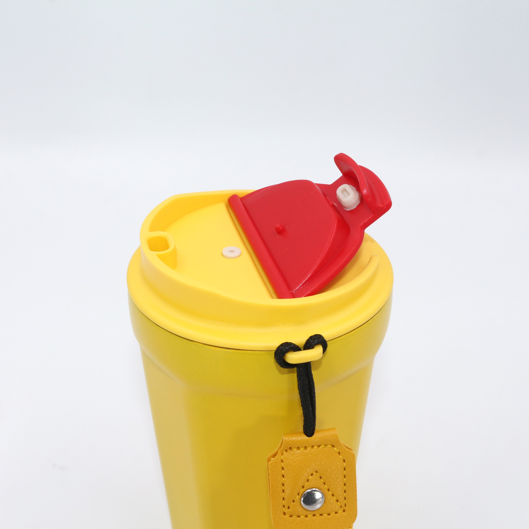 Tazza da viaggio KingLine da 380 ml a doppia parete in acciaio inox 304 | Bicchiere termico portatile a prova di perdite con cordino per uso esterno e quotidiano 16