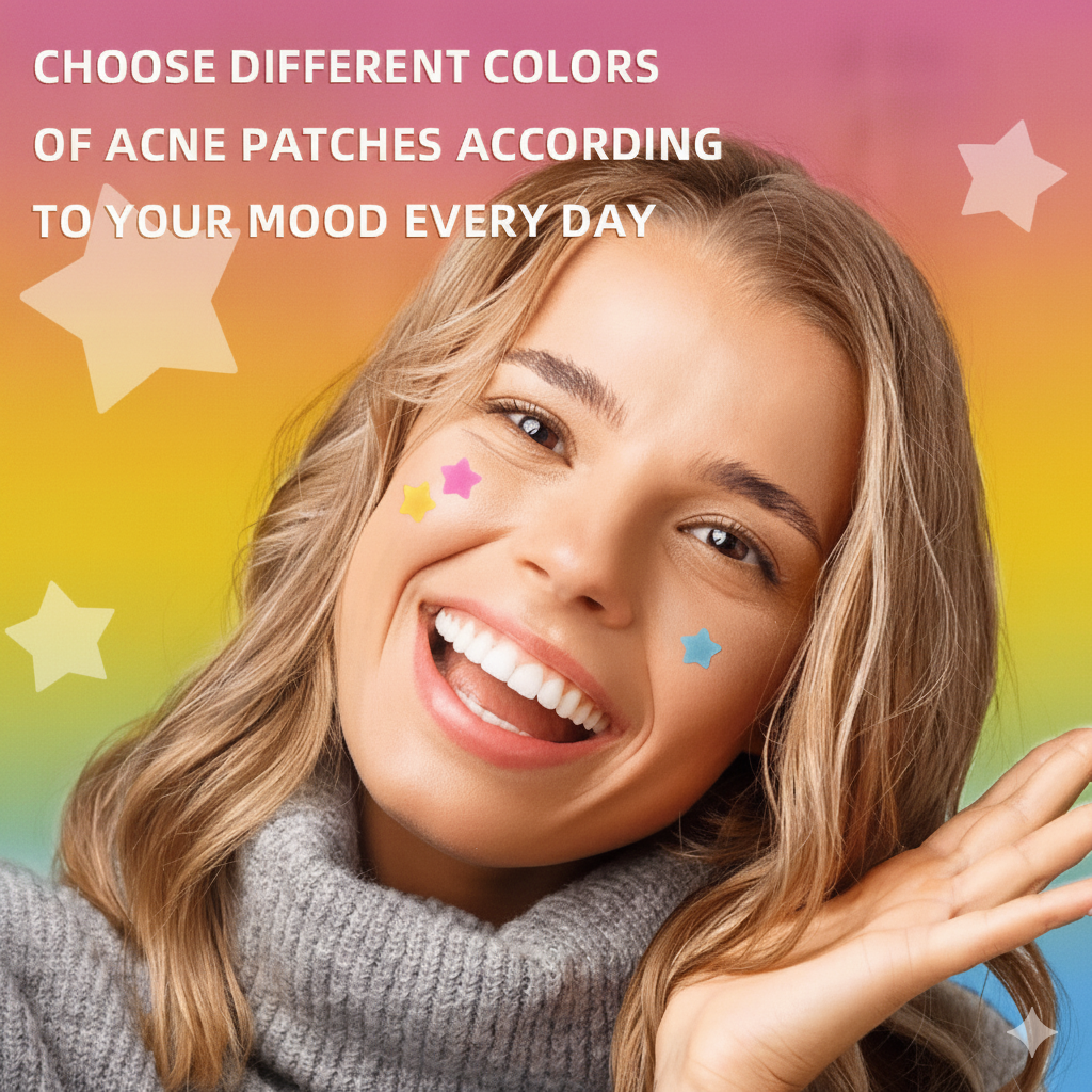 Patchs anti-boutons colorés en forme d'étoile 5