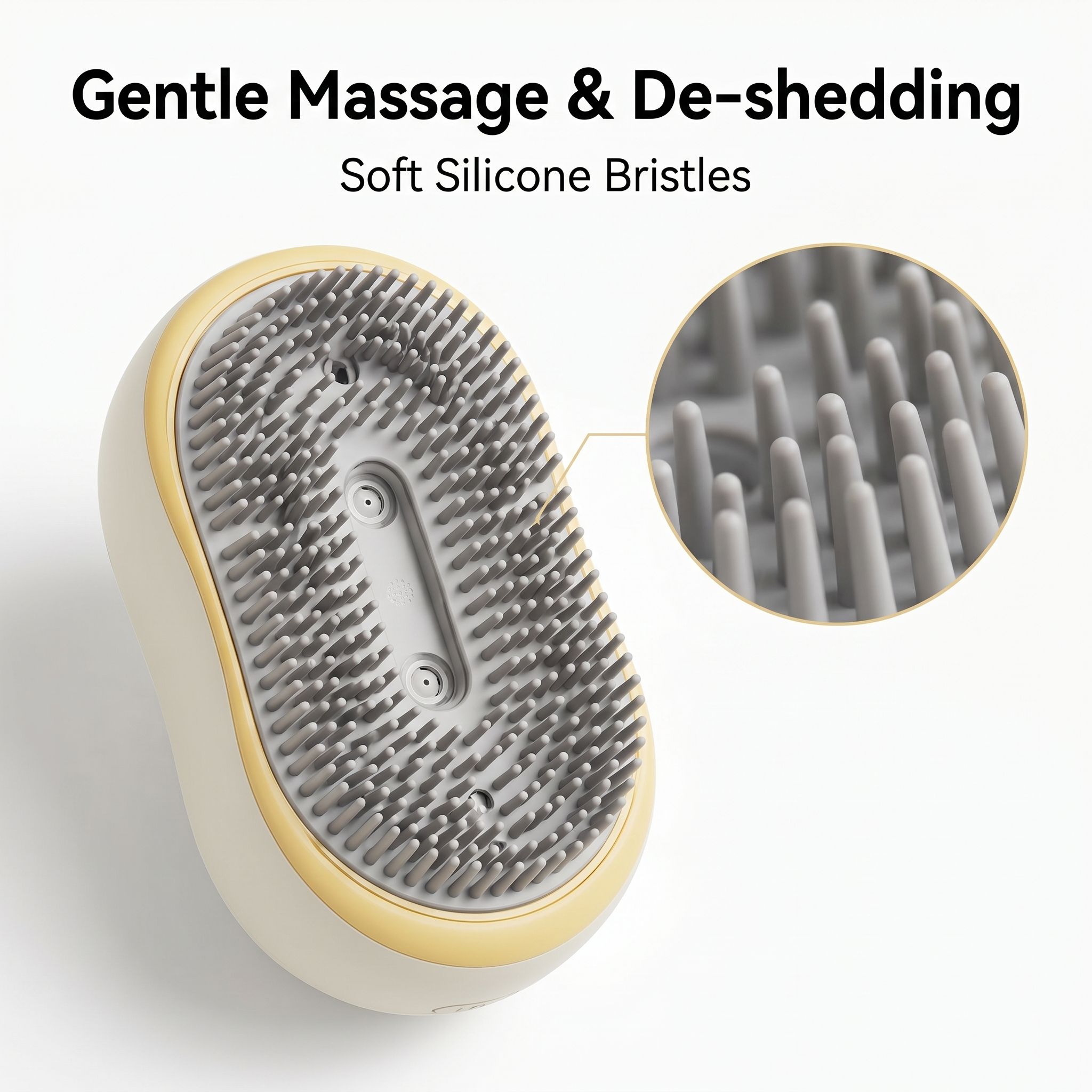 ROADREIGN Brosse de toilettage vapeur 3 en 1 — Vaporisez, massez et éliminez les poils morts en un seul passage 4