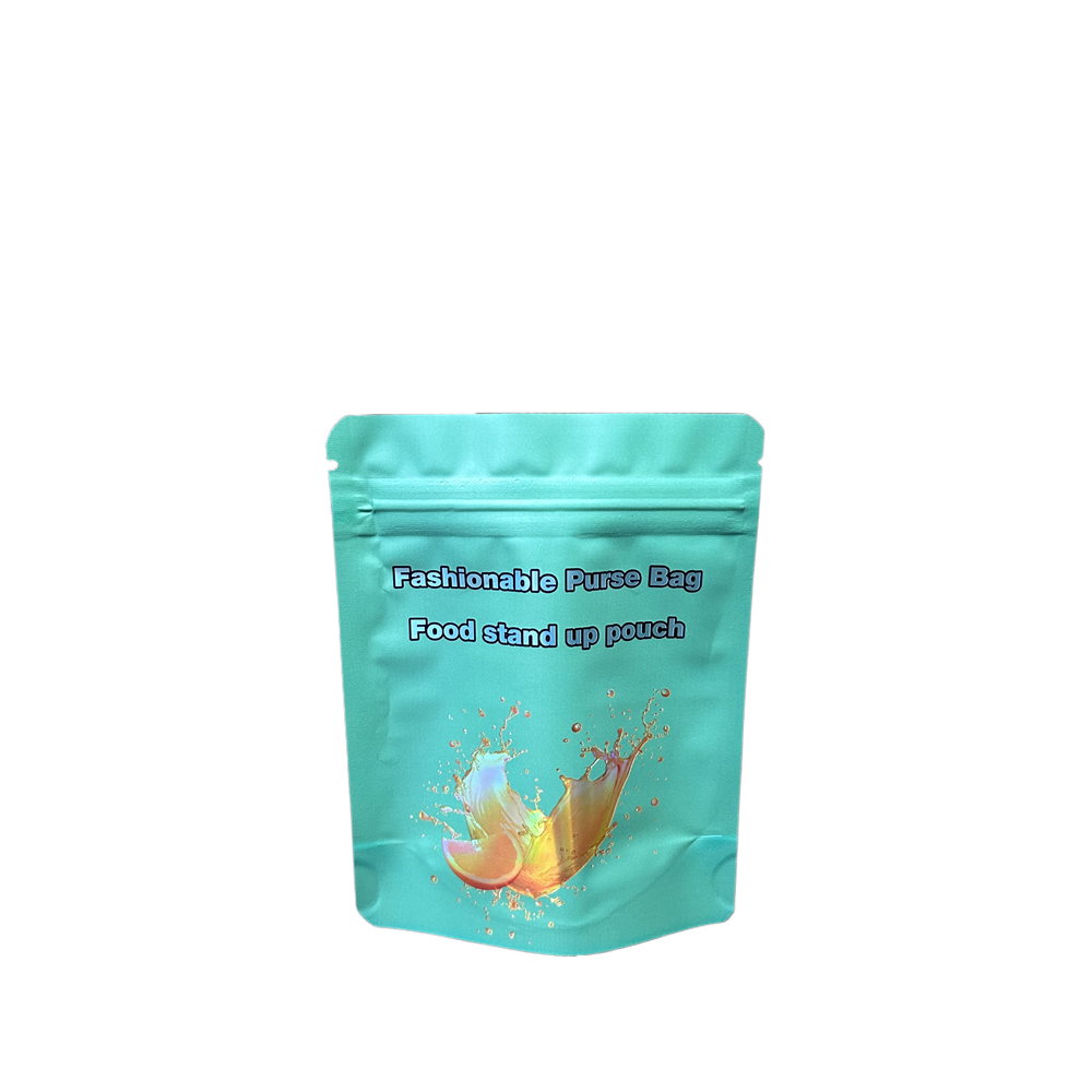 Food Aluminum Foil Stand Up Pouch Custom Print Resealable Zipper Plastic Packaging Bag 1