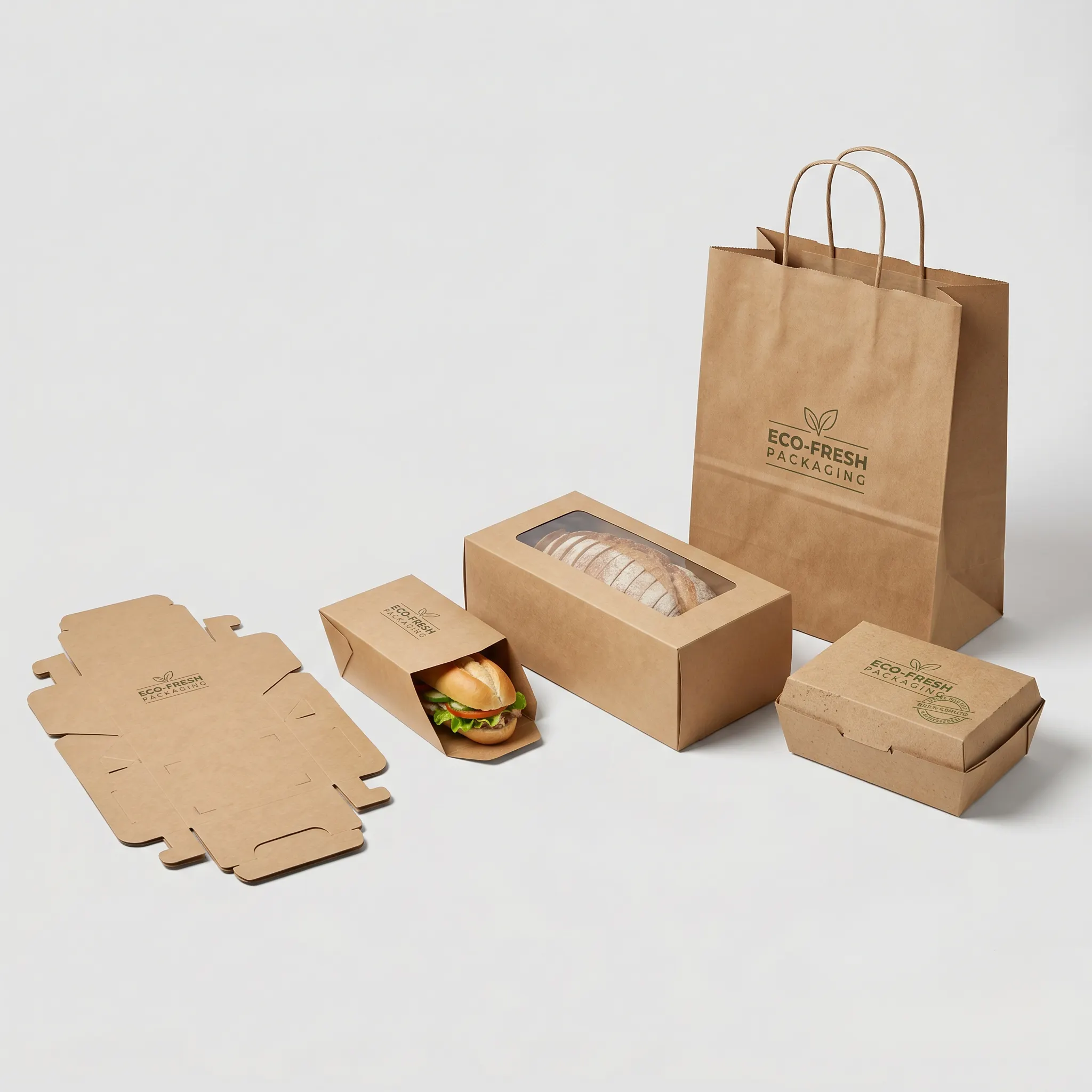 Brown Bread Bags Paper Food Packaging Wholesale - LLC 2