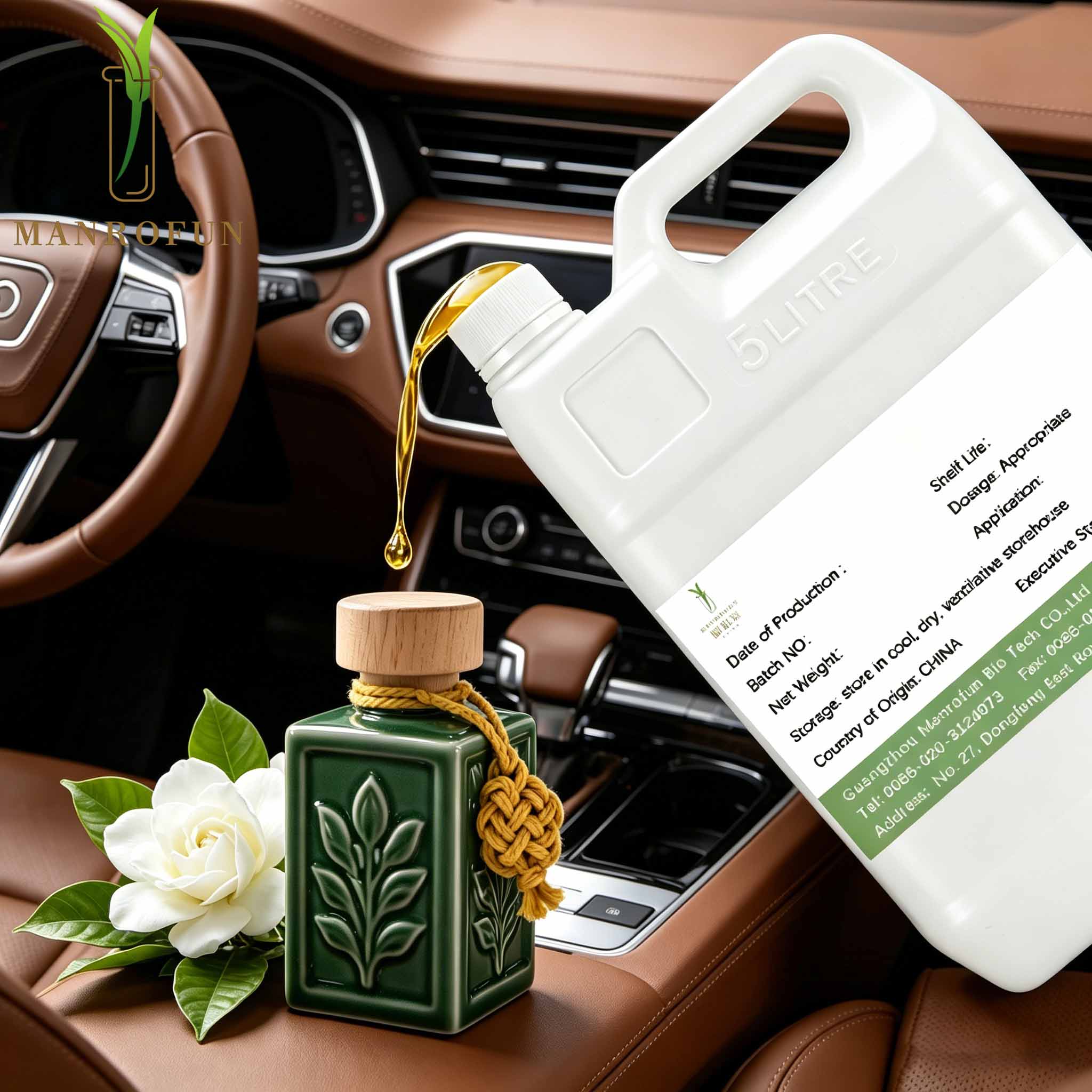 Parfums pour automobiles, parfums floraux de haute qualité en vrac pour équipementiers automobiles. 1