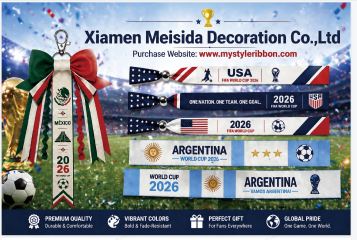 FIFA World Cup 2026 Team Spirit Ribbon Wristband – Durable Polyester ...