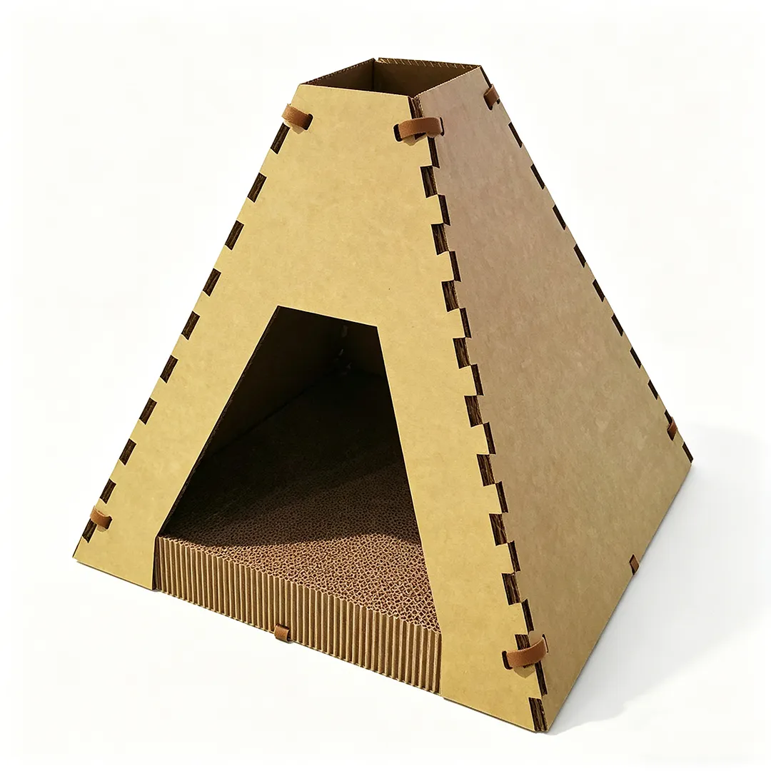 Wholesale Cat Scratch Nest 2-in-1 Tent Shape WW-0027