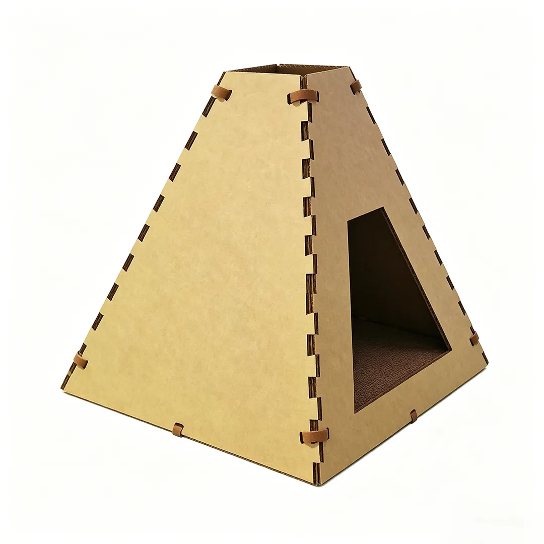 Wholesale Cat Scratch Nest 2-in-1 Tent Shape WW-0027 2