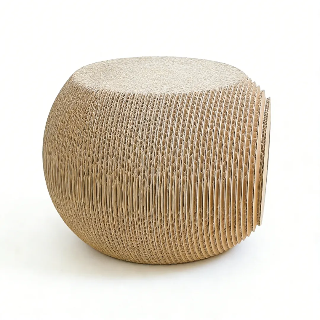 Highly Customizable Spherical Corrugated Cardboard Cat Scratching House WW-0028 2
